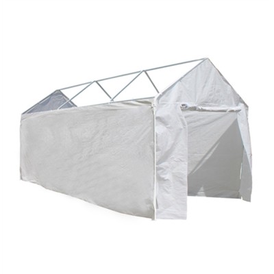 ALEKO Weather-Resistant Polyethylene Caravan Carport Sidewalls - 10 x 20 Foot - White   570548939